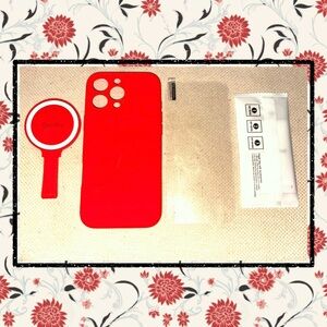 🎈🆕🎈Red Phone Case for iPhone 16 Pro Max